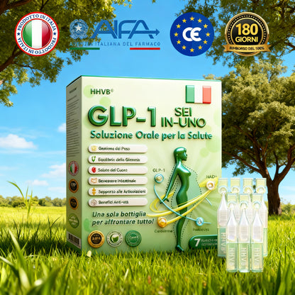 𝐇𝐇𝐕𝐁® 🌞𝐆𝐋𝐏-𝟏 𝐒𝐞𝐢-𝐢𝐧-𝐔𝐧𝐨 𝐒𝐨𝐥𝐮𝐳𝐢𝐨𝐧𝐞 𝐎𝐫𝐚𝐥𝐞 𝐩𝐞𝐫 𝐥𝐚 𝐒𝐚𝐥𝐮𝐭𝐞 (𝐒𝐨𝐥𝐨 𝐮𝐧𝐚 𝐯𝐨𝐥𝐭𝐚 𝐚𝐥 𝐠𝐢𝐨𝐫𝐧𝐨, 𝐜𝐚𝐦𝐛𝐢𝐚𝐦𝐞𝐧𝐭𝐢 𝐯𝐢𝐬𝐢𝐛𝐢𝐥𝐢 𝐢𝐧 𝟕 𝐠𝐢𝐨𝐫𝐧𝐢) 👩‍⚕️ 𝐏𝐞𝐫 𝐨𝐛𝐞𝐬𝐢𝐭à, 𝐬𝐚𝐥𝐮𝐭𝐞 𝐜𝐚𝐫𝐝𝐢𝐨𝐯𝐚𝐬𝐜𝐨𝐥𝐚𝐫𝐞, 𝐝𝐢𝐚𝐛𝐞𝐭𝐞, 𝐚𝐩𝐧𝐞𝐚 𝐧𝐨𝐭𝐭𝐮𝐫𝐧𝐚, 𝐬𝐚𝐥𝐮𝐭𝐞 𝐢𝐧𝐭𝐞𝐬𝐭𝐢𝐧𝐚𝐥𝐞, 𝐩𝐫𝐨𝐛𝐥𝐞𝐦𝐢 𝐚𝐫𝐭𝐢𝐜𝐨𝐥𝐚𝐫𝐢 𝐞 𝐚𝐥𝐭𝐫𝐨 𝐚𝐧𝐜𝐨𝐫𝐚